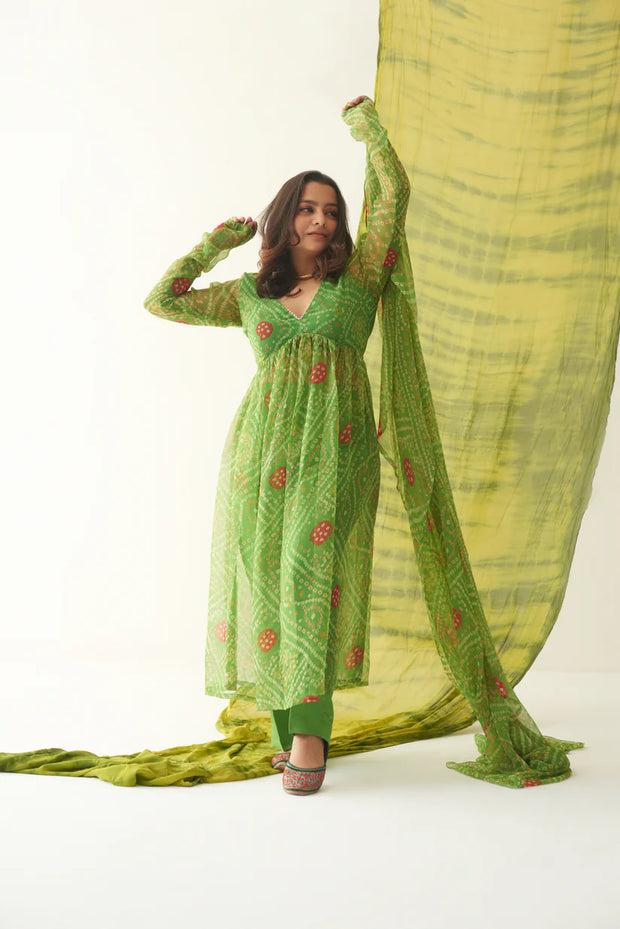 KEERAN BANDHANI SUIT SET