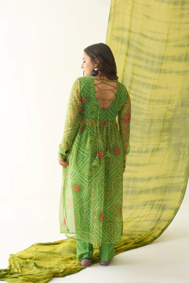 KEERAN BANDHANI SUIT SET