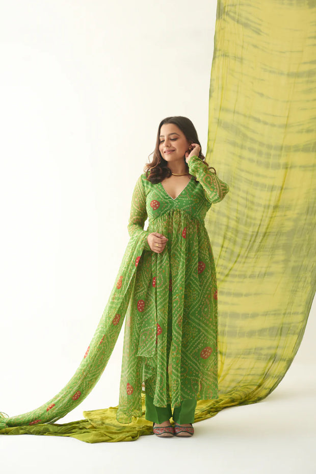 KEERAN BANDHANI SUIT SET