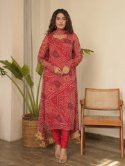 Rose Bandhani Suit Set