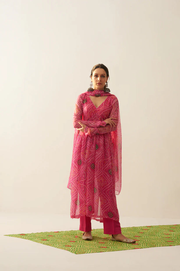 HEMA BANDHANI SUIT SET