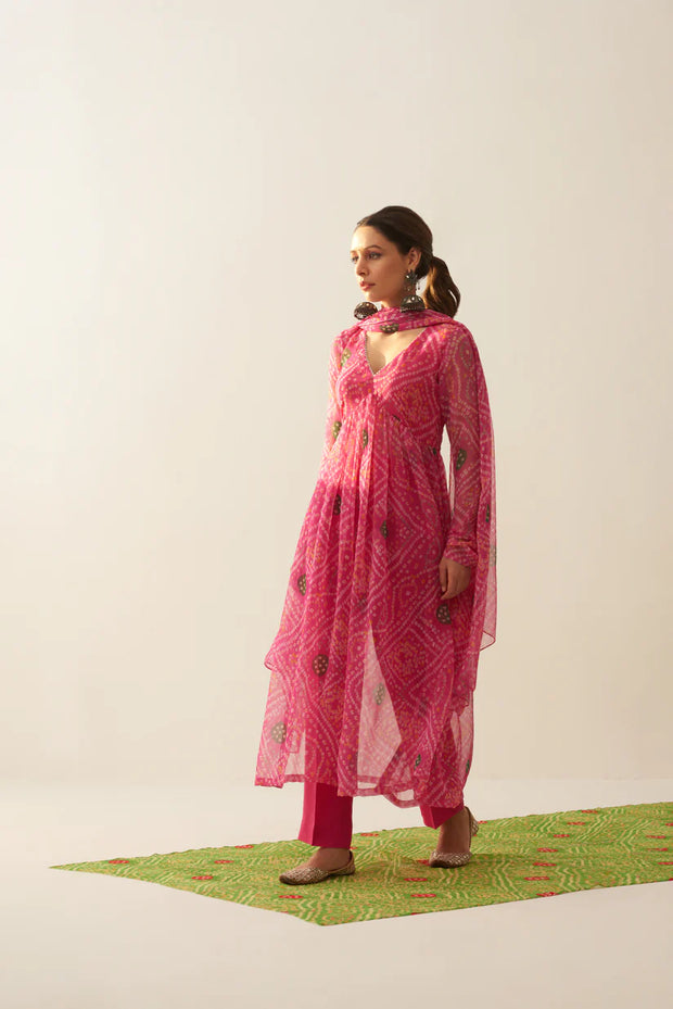 HEMA BANDHANI SUIT SET