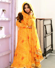 MANDAKINI BANDHANI ANARKALI SET