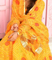 MANDAKINI BANDHANI ANARKALI SET