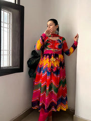 Multi-color Anarkali Set