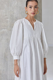 Pure White Cotton Dress