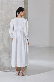 Pure White Cotton Dress