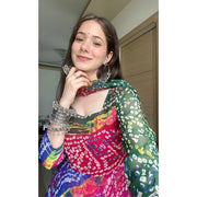 Multi-Color Bandhani Sharara Set