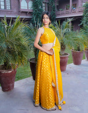 SEA BUCK-THORN LEHENGA SET - Piirona