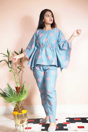 Horizon Blue kaftan Set