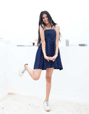 Polka Dot Smocked Dress