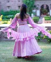 OFF SHOULDER LEHENGA SET - Piirona