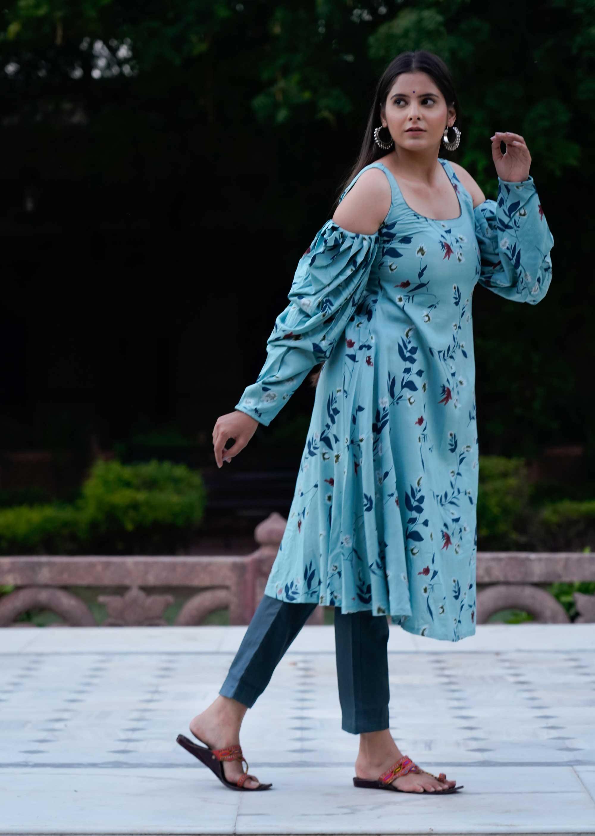 Denim Bonsai Kurti – www.soosi.co.in