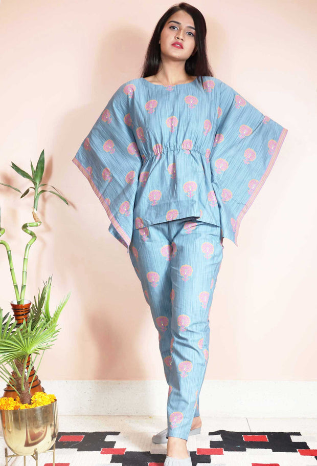 Horizon Blue kaftan Set