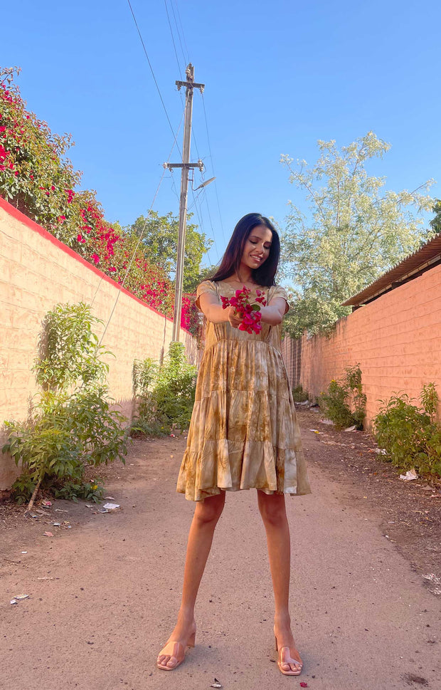 Tiered Tie-Dye Dress