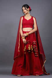 Rufous Chikankari Lehenga Set