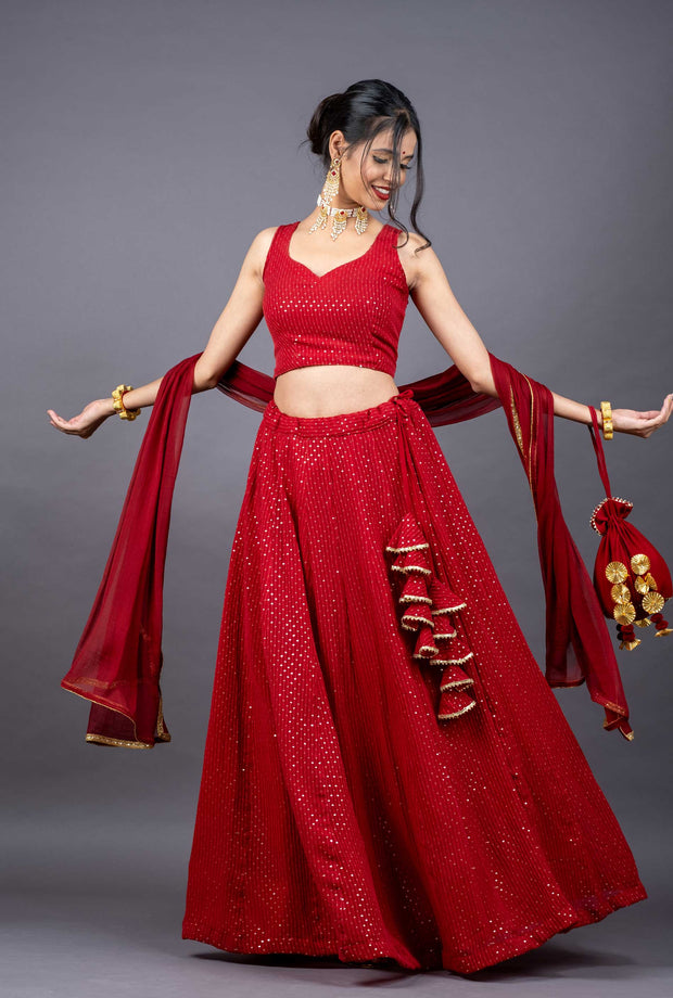 Rufous Chikankari Lehenga Set